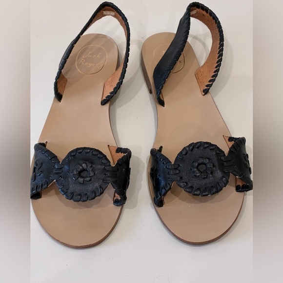 Jack Rogers Shoes - Jack Rogers Women’s leather Sandals – Size 9M – Black – Like New vacation